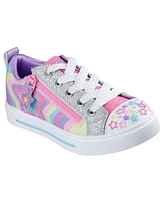 Skechers Little Girls Twinkle Toes: Sparks - Cosmic Burst Light-Up Casual Sneakers from Finish Line