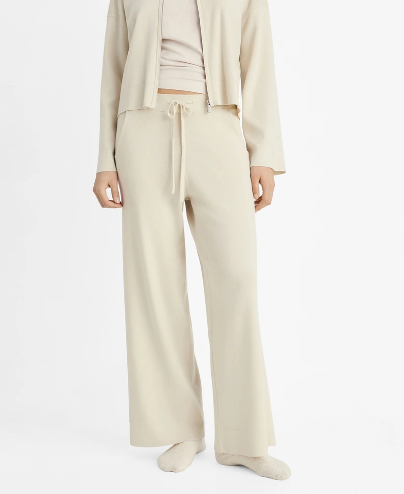 Mango Women's Ribbed Knit Pants
