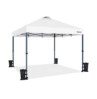 Yaheetech 12x12 Ft Pop Up Canopy with One-Push-To-Lock Setup Mechanism, Blue