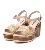 Women's Heeled Ankle Strap Sandals Refresh By Xti