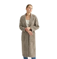 Labeca London Women's Oversized Herringbone Coat