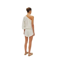Labeca London Women's Capri Linen One Sleeve Top
