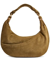 Donna Karan New York Gabardine Suede Mini Hobo Shoulder Bag
