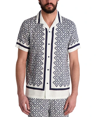 Karl Lagerfeld Paris Men's Double L Short-Sleeve Shirt