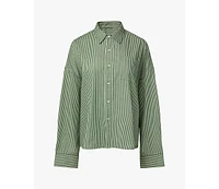 WeWoreWhat Women's Button Front Shirt