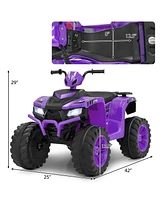 24V Kids Ride-On Electric Atv with Wireless Connection for Toddlers 3-8 Years Old