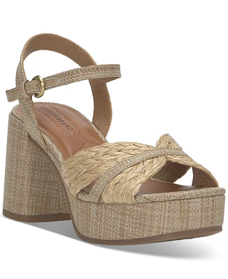 Lucky Brand Women's Marrika Block-Heel Platform Dress Sandals