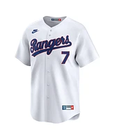 Nike Men's Ivan Rodriguez White Texas Rangers Throwback Cooperstown Collection Limited Jersey