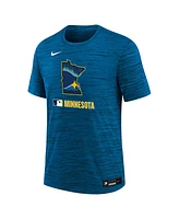 Nike Big Boys and Girls Royal Minnesota Twins Authentic Collection City Connect Velocity Performance T-Shirt