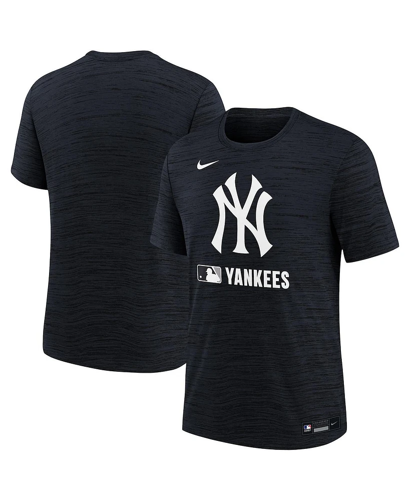 Nike Big Boys and Girls Navy New York Yankees Authentic Collection Velocity Performance T-Shirt