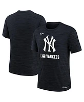 Nike Big Boys and Girls Navy New York Yankees Authentic Collection Velocity Performance T-Shirt