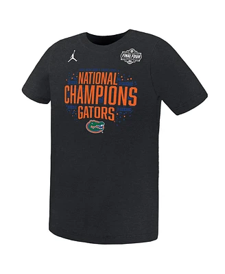 Jordan Little Kids Black Florida Gators 2025 Ncaa Men's Basketball National Champions Locker Room T-Shirt
