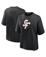 Nike Women's Black San Francisco Giants 2025 City Connect Logo Boxy T-Shirt