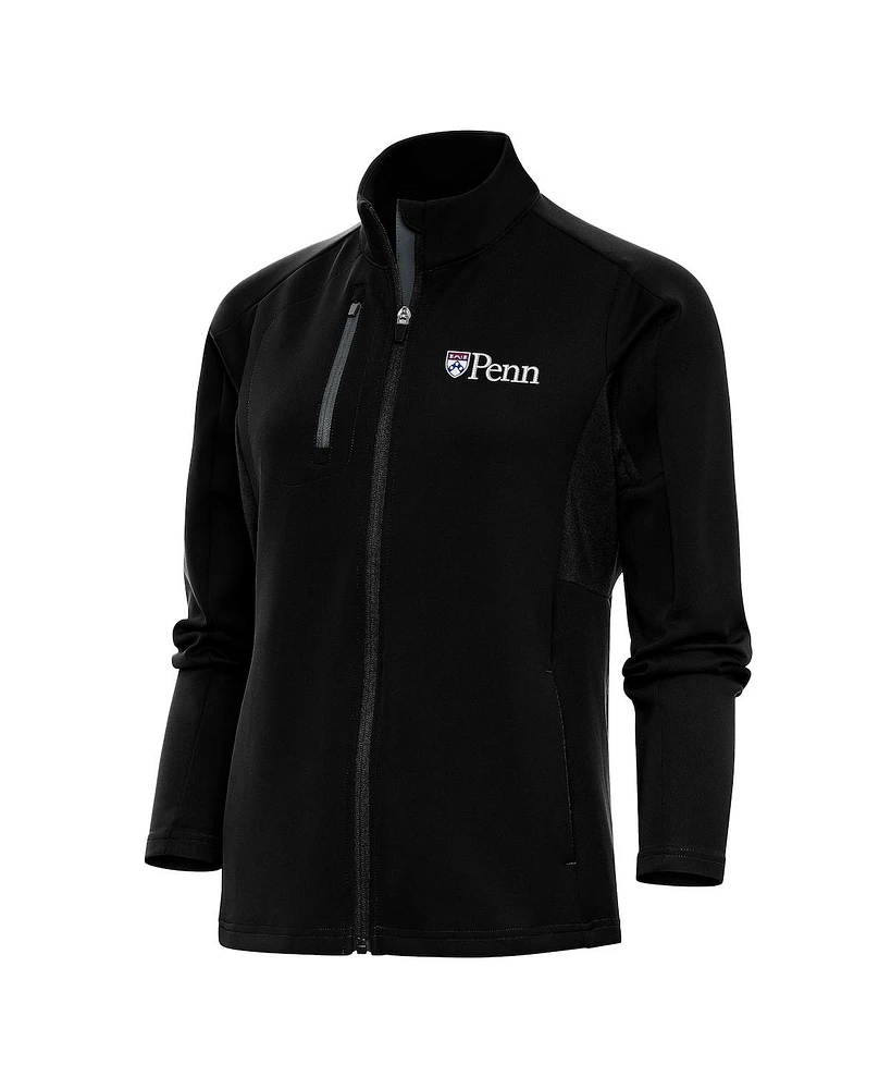 Antigua Women's Black Pennsylvania Quakers Generation Full-Zip Jacket