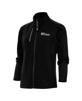 Antigua Women's Black Pennsylvania Quakers Generation Full-Zip Jacket