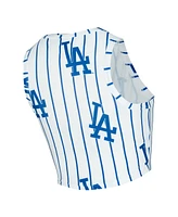 Concepts Sport Women's 2-Piece White Los Angeles Dodgers Pinstripe Record Tank Top and Short Set