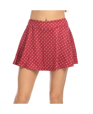 ZooZatz Women's Crimson Alabama Tide Allover Print Flowy Skort