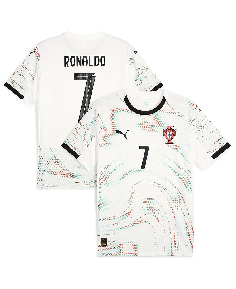Puma Men's Cristiano Ronaldo White Portugal National Team 2025 Away Replica Jersey