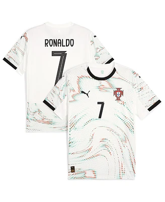 Puma Men's Cristiano Ronaldo White Portugal National Team 2025 Away Replica Jersey