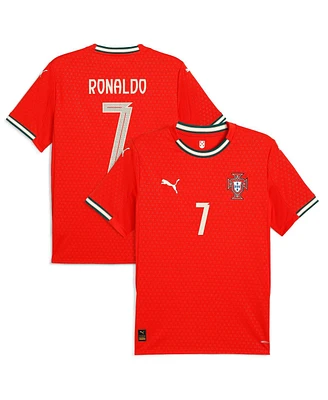 Puma Men's Cristiano Ronaldo Red Portugal National Team 2025 Home Replica Jersey