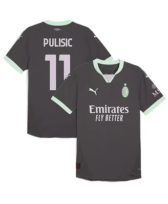 Puma Men's Christian Pulisic Charcoal Ac Milan 2024/25 Third Authentic Player Jersey