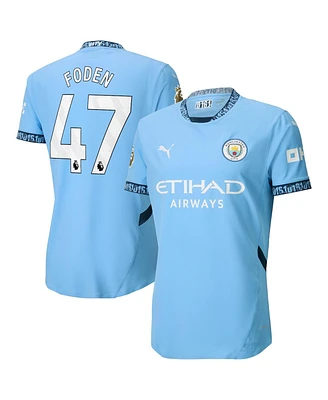 Puma Men's Phil Foden Light Blue Manchester City 2024/25 Home Authentic Player Jersey