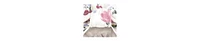 Hudson Baby Baby Girls Hudson Turban Cotton Headwraps, Soft Painted Floral, 0-24 Months