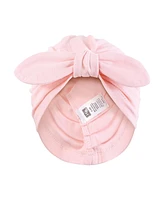 Hudson Baby Baby Girls Hudson Turban Cotton Headwraps, Modern Floral, 0-24 Months