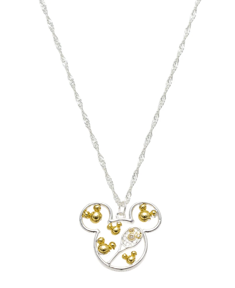 Disney Mickey Mouse Cubic Zirconia Tennis Pendant Necklace