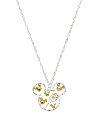 Disney Mickey Mouse Cubic Zirconia Tennis Pendant Necklace