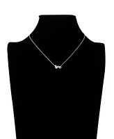Disney Cubic Zirconia Mickey Mouse Baseball Charm Necklace