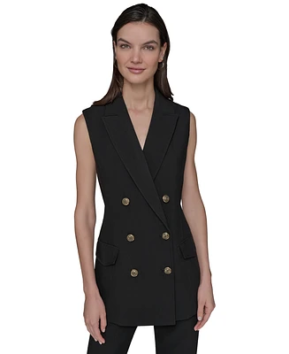 Karl Lagerfeld Paris Women's Double-Breasted Vest