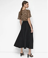 Dkny Women's Tie-Waist Midi Skirt