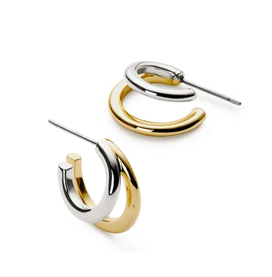 Ana Luisa - Double Hoop Earrings - Scarlett Two Tone
