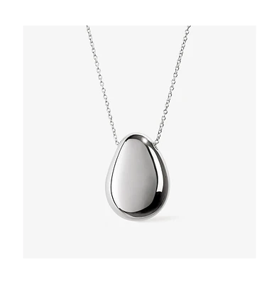 Ana Luisa - Silver Pendant Necklace - Pebble Silver