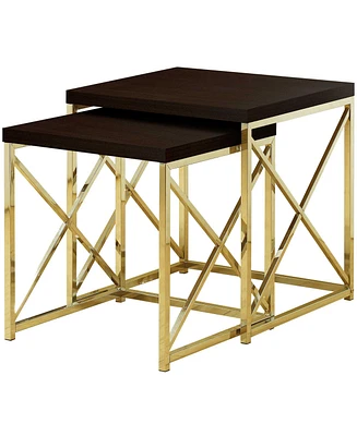 Nested Table Set of two Compact Storage and Stylish Display