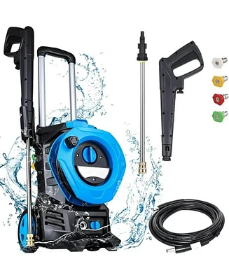 3300 Psi 2.0 Gpm Electric High Pressure Washer 25ft Hose with 4 Quick Connect Nozzles and Foam Connon