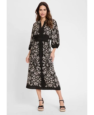 Olsen Women's Ornamental Print Dress