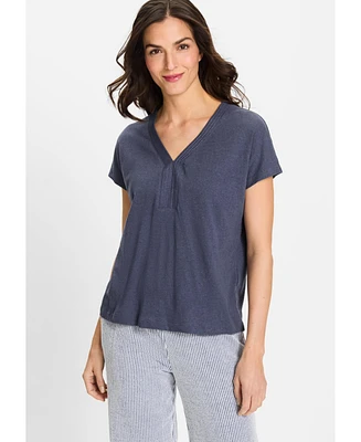 Olsen Women's Solid Short Sleeve T-Shirt