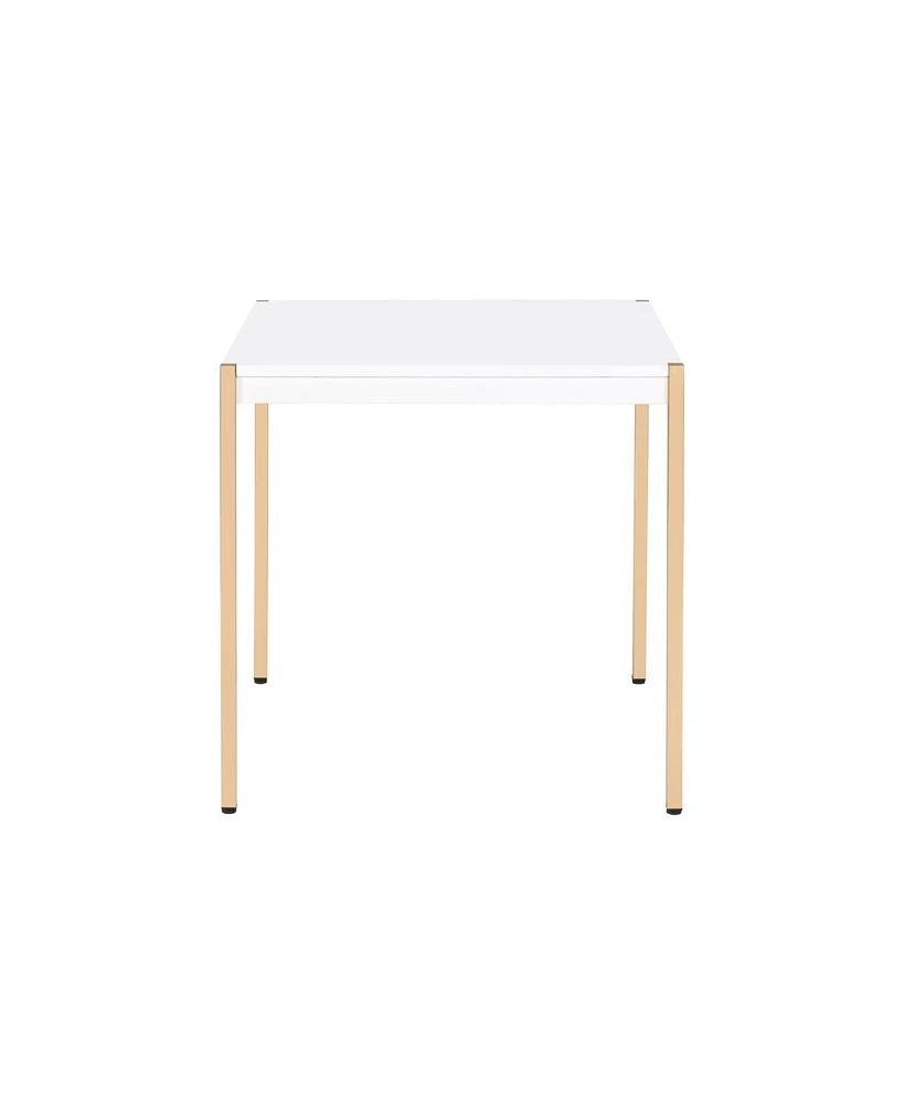 Contemporary Square End Table in Manufactured Wood Finish