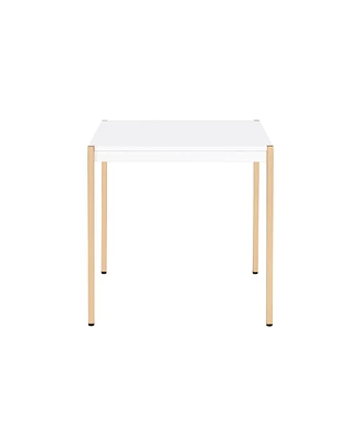 Contemporary Square End Table in Manufactured Wood Finish