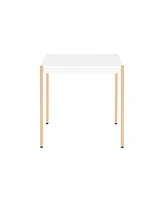 Contemporary Square End Table in Manufactured Wood Finish
