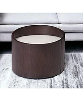 Solid Wood Round End Table with Sleek and Durable Construction
