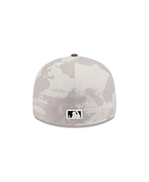 New Era Men's Light Beige/Olive Toronto Blue Jays 2025 Armed Forces Day Low Profile 59FIFTY Fitted Hat