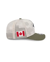 New Era Men's Light Beige/Olive Toronto Blue Jays 2025 Armed Forces Day 9SEVENTY Adjustable Hat