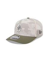 New Era Men's Light Beige/Olive Seattle Mariners 2025 Armed Forces Day 9SEVENTY Adjustable Hat