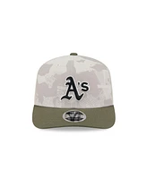 New Era Men's Light Beige/Olive Athletics 2025 Armed Forces Day 9SEVENTY Adjustable Hat