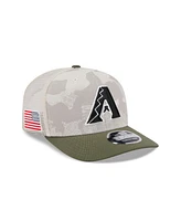 New Era Men's Light Beige/Olive Arizona Diamondbacks 2025 Armed Forces Day 9SEVENTY Adjustable Hat