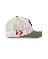New Era Men's Light Beige/Olive Tampa Bay Rays 2025 Armed Forces Day 9FORTY M-Crown A-Frame Adjustable Hat