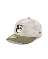 New Era Men's Light Beige/Olive Baltimore Orioles 2025 Armed Forces Day 59FIFTY Fitted Hat